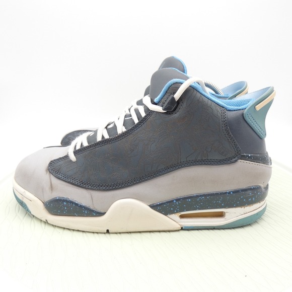 Jordan Other - Jordan Dub Zero 311046-007 Mens 9.5 Basketball Shoes Wolf Gray Leather Sneakers